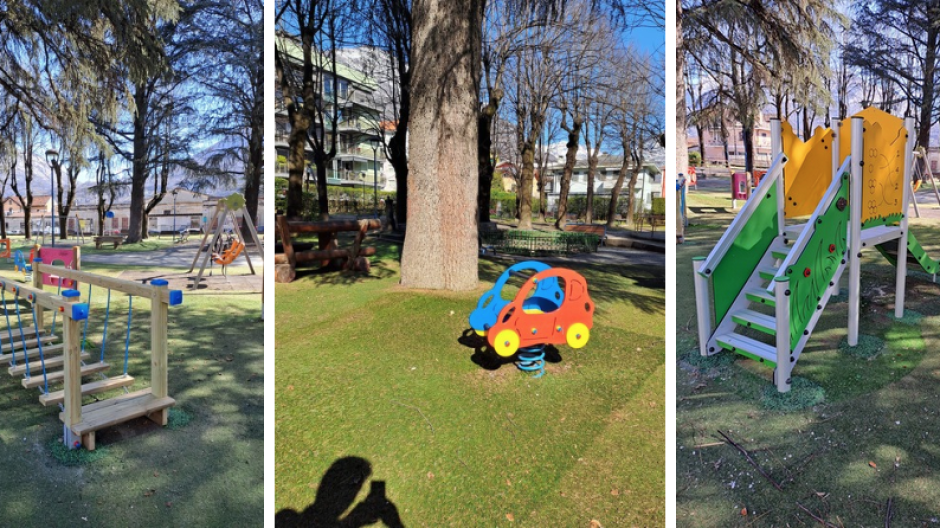 Via Trieste, giardini riqualificati: ora spazio anche ai monopattini